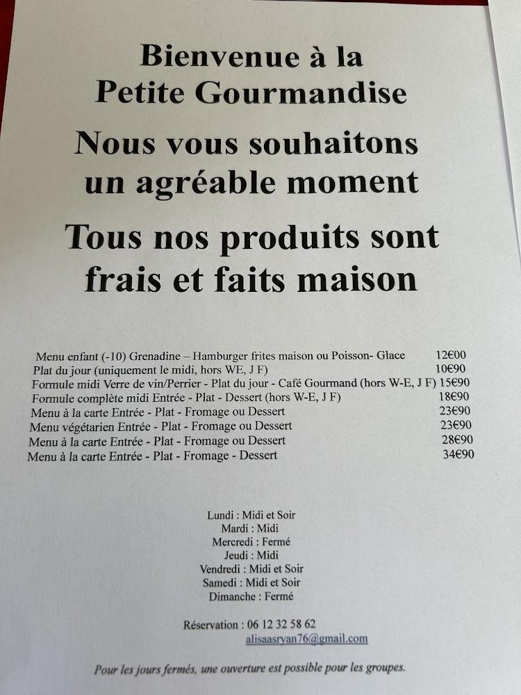 La Petite Gourmandise - Menu Image 1